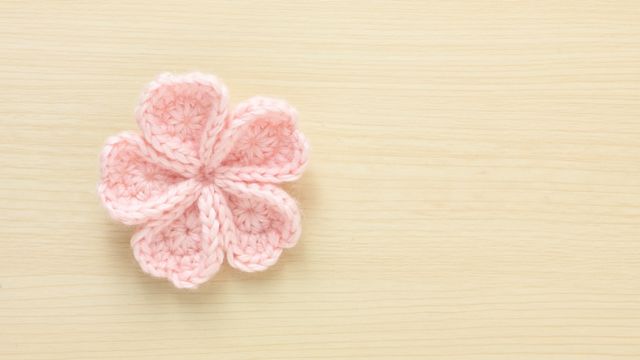 桜のフラワーブランケット　桜モチーフ