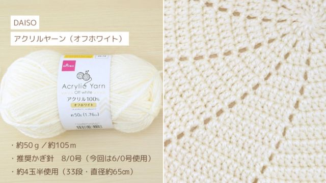 桜のフラワーブランケット　サークルブランケットの毛糸