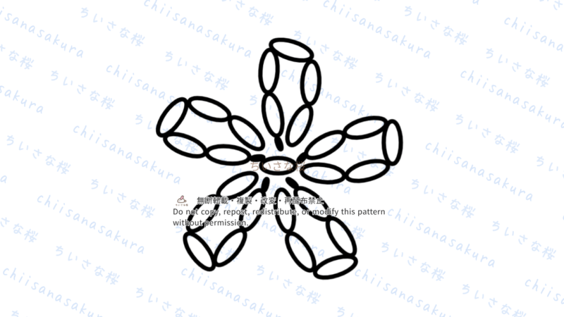 1日目から編めるかぎ針編みのちいさな花の編み図