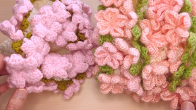 桜のフラワーブランケット　比較