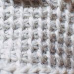アフガン編みの編み地